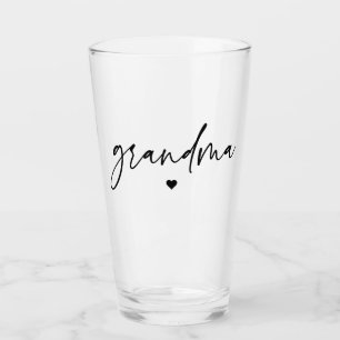 Elegant Grandma Script Typography Grandma Gifts Glas