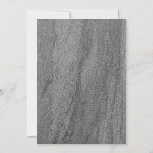 Elégant Granite Fête Invitation (Dos)