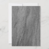 Elegant Granite Rehearsal Dinner Invitation Kaart (Achterkant)