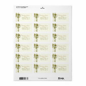 Elegant grapevine herfst bruiloft label (Full Sheet)