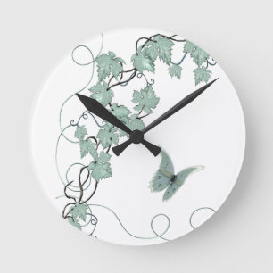Elegant Grapevine Kitchen Clock Ronde Klok
