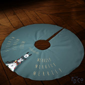 Elegant Grappig Schaap Ezel Llama Turquoise Kerstboom Rok