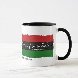 Elegant GRATIS INDERDAAD Christelijke Juneteenth Mok