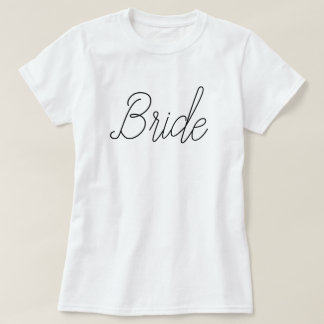 Elegant gray Flowers bride T-Shirt