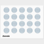 Elegant Gray Lace Wedding Ronde Sticker (Vel)