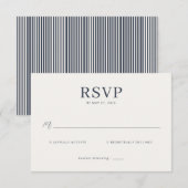 Elegant Gray Minimalist RSVP (Devant / Derrière)
