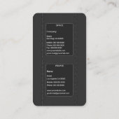 Elegant Gray Visitekaartje (Achterkant)