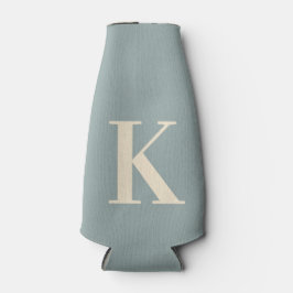 Elegant Gray &White Monogram Flesjeskoeler