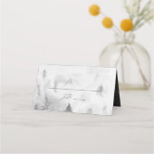 Elegant Gray Winter Forest Wedding (Voorkant)