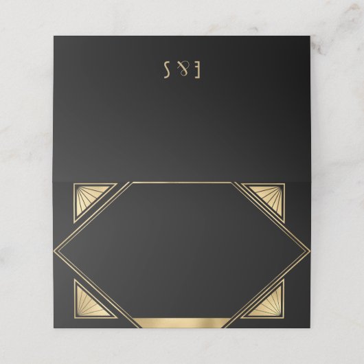 Elegant Great Gatsby art deco (Buitenkant ongevouwen)