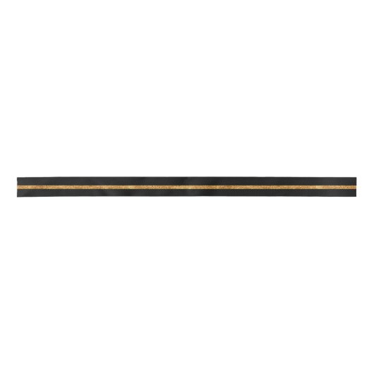 Elegant Great Gatsby Gold Stripe Black Lint (Voorkant)