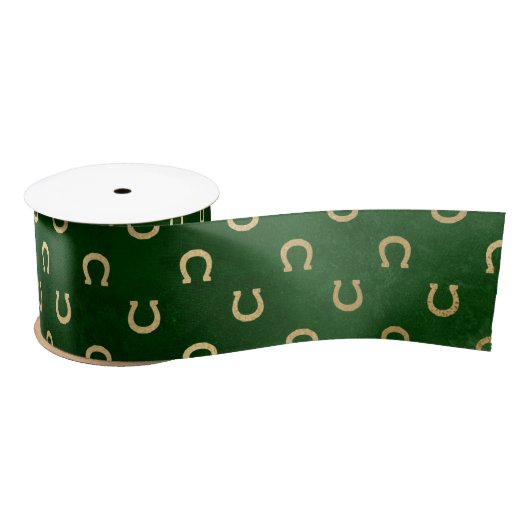 Elegant Green and Gold Hoefijzer St Patrick's Day Lint (Spoel)