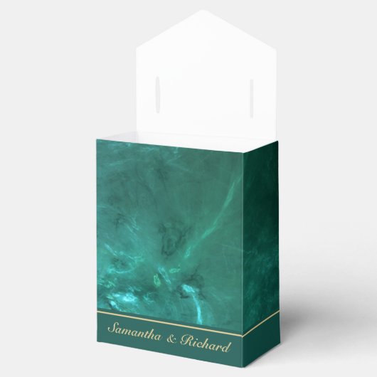 Elegant Green Bedankdoosjes (Geopend)