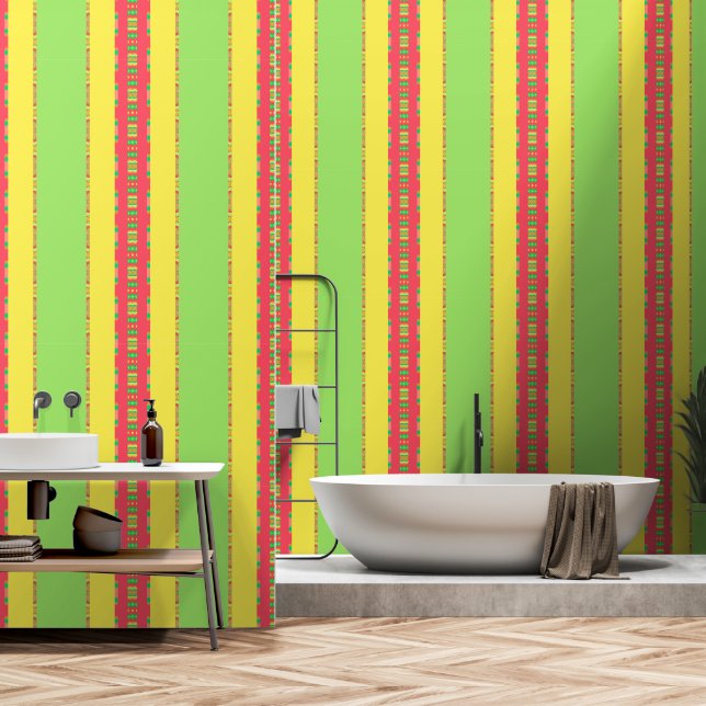 Elegant Green Behang (Badkamer)