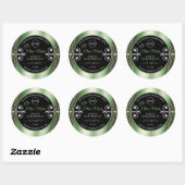 Elegant Green Black Product Labels juwelen en Logo (Vel)