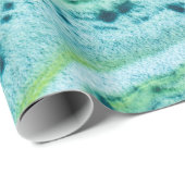 Elegant GREEN BLAUW WITTE TEXTUUR Cadeaupapier (Rol Hoek)