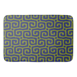 Elegant Green &blue Abstract pattern Badmat