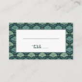 Elegant Green Botanical Pattern Plaatskaartje (Voorkant)