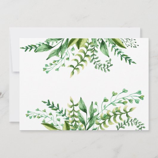 Elegant Green Botanical Weddenschap ben mijn Bride Kaart