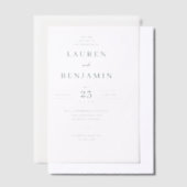 Elegant Green Calligraphy Wedding Invitation (Compenser)