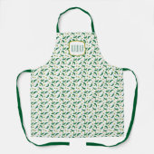 Elegant Green Chili Pattern Schort (Voorkant)