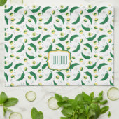 Elegant Green Chili Pattern Theedoek (Gevouwen)