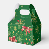 Elegant Green Christmas Gift Wrap Design Bedankdoosjes (Voorkant Zijde)