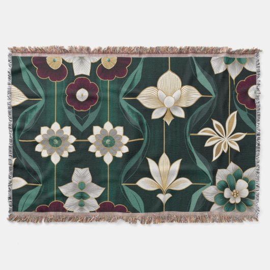 Elegant Green Deken (Voorkant)