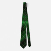 Elegant Green en Gold Diamonds St Patrick's Day Stropdas (Voorkant)
