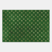 Elegant Green en Gold Shamrock St Patrick's Day Inpakpapier Vel (Voorkant)
