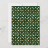 Elegant Green en Gold Shamrock St Patrick's Day Kaart (Achterkant)