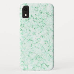Elegant Green en White Marble iPhone XR Hoesje