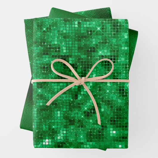 Elegant Green Folie Inpakpapier Vel (In situ)
