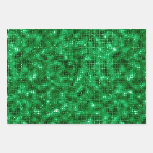 Elegant Green Folie Inpakpapier Vel (Voorkant)