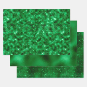 Elegant Green Folie Inpakpapier Vel