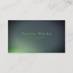 Elegant Green Glow Gradient Ombre Visitekaartje