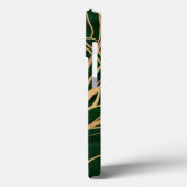 Elegant Green Gold Autumn Tree Tekening Case-Mate iPhone Case (Achterkant / Links)