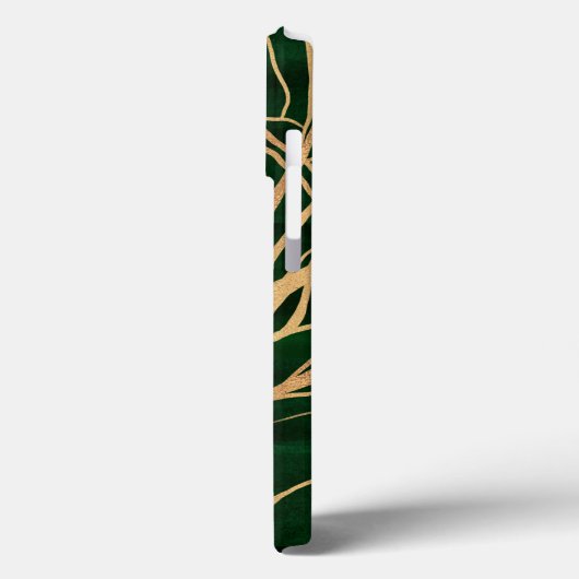 Elegant Green Gold Autumn Tree Tekening Case-Mate iPhone Case (Achterkant / Links)