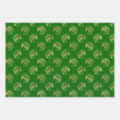 Elegant Green Gold Dragon Wrapping Paper Sheets (Voorkant)