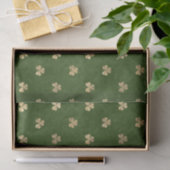 Elegant Green Gold Shamrock Tissuepapier (Geschenk)