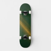 Elegant Green & Gold Unisex Skateboard (Recto)
