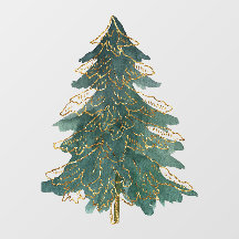 Elegant Green Golden Kerstboom