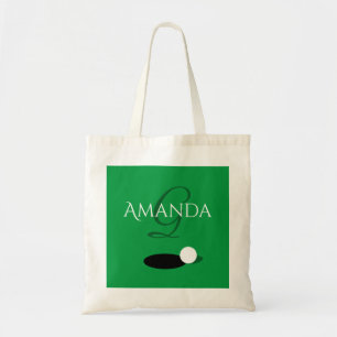 Elegant green golf sport canvas tas gift golfer