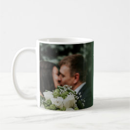 Elegant Green kiss Save the Date Koffiemok