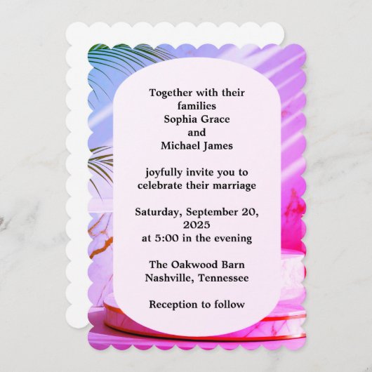 Elegant Green Leaves Natuur Design | Minimal Botan Kaart (Voorkant / Achterkant)