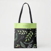 Elegant Green Leaves Pattern Classy Trendy Draagtas (Voorkant)