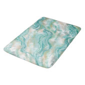 Elegant Green Marble Bathroom Rug Bath Mat (Gekanteld)