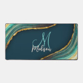 Elegant green marmer marmer bureaumat (Voorkant)