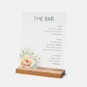 Elegant Green Minimalist Bar Menu (Angle)