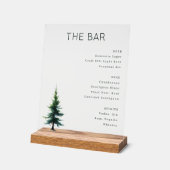 Elegant Green Minimalist Bar Menu (Angle)